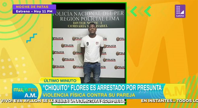‘Chiquito’ Flores es arrestado por presunta violencia física contra su pareja