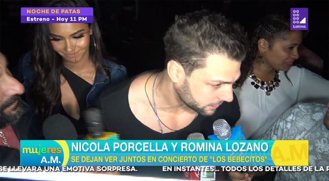 Nicola Porcella y Romina Lozano se dejan ver juntos en concierto