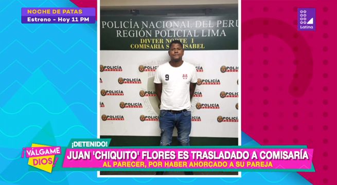 Juan ‘Chiquito’ Flores es detenido, al parecer, por haber ahorcado a su pareja