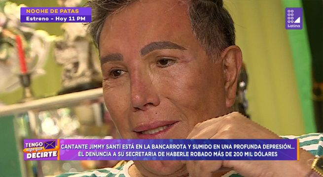 Jimmy Santi está en bancarrota por culpa de su secretaria