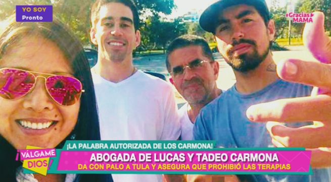 Válgame Dios: Abogada de Lucas y Tadeo Carmona da con palo a Tula Rodríguez