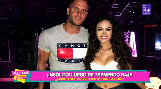 Luego de tremendo raje, ¿Fabio Agostini se amistó con Mayra Goñi?