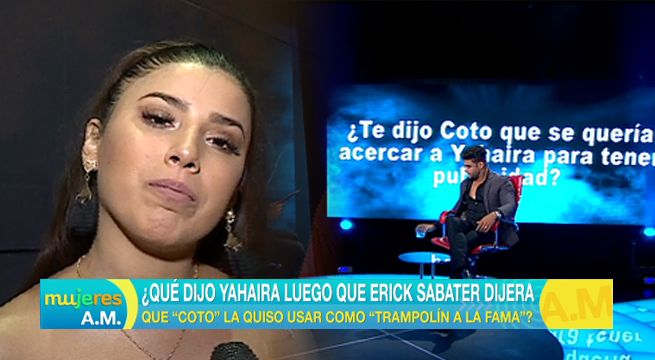 ¿Qué dijo Yahaira Plasencia luego de que Erick Sabater la mencionara en EVDLV?