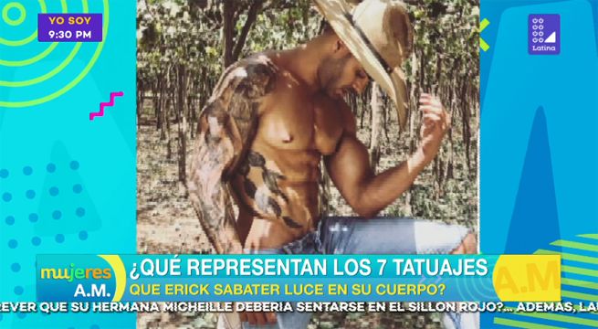 ¿Qué representan los 7 tatuajes que Erick Sabater luce en su cuerpo?