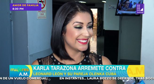 Karla Tarazona arremete contra Leonard León y su pareja