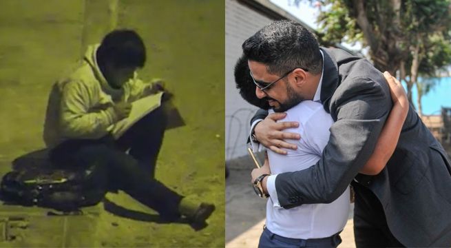 Niño peruano que usaba luz de un poste para estudiar es premiado por empresario árabe