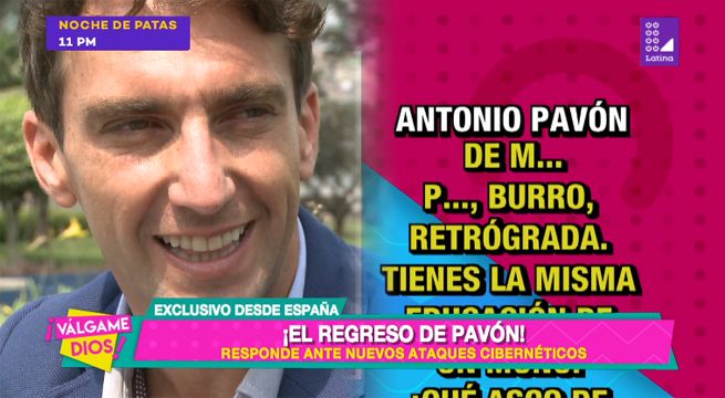Antonio Pavón responde ante nuevos ataques de cibernautas