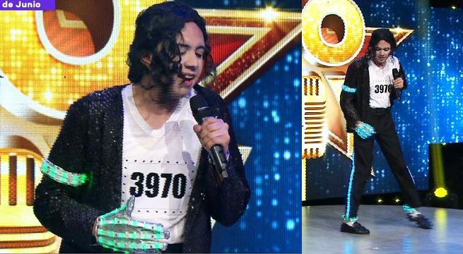 Imitador de Michael Jackson cantó 