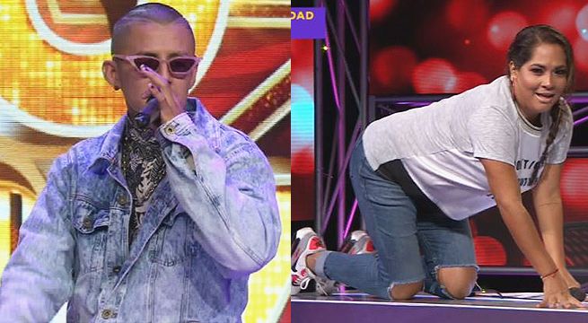 Imitador de Bad Bunny cantó a dúo con la Becky G peruana el tema 