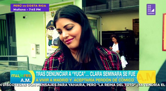 Tras denunciar a Yuca, Clara Seminara se fue a vivir a Madrid