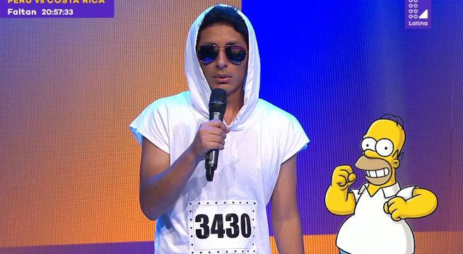 Imitador de Maluma sorprendió imitando a Homero Simpson, Bob Esponja y Calamardo
