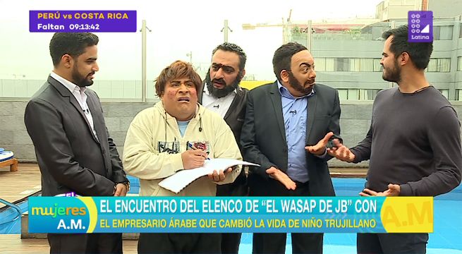 Así fue el encuentro del elenco de ‘El Wasap de JB’ con el empresario árabe [VIDEO]