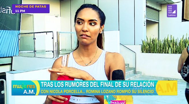 Romina Lozano se pronuncia tras los rumores de su separación con Nicola Porcella [VIDEO]