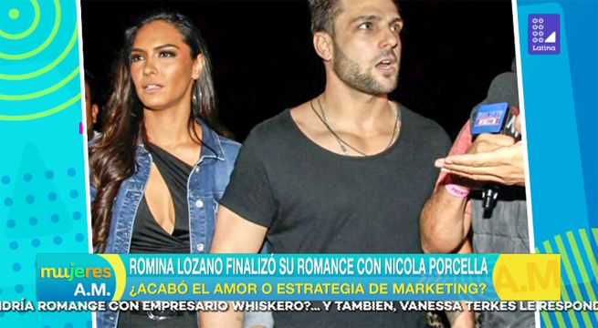 Lo confirmaron: Romina Lozano y Nicola Porcella pusieron punto final a su relación