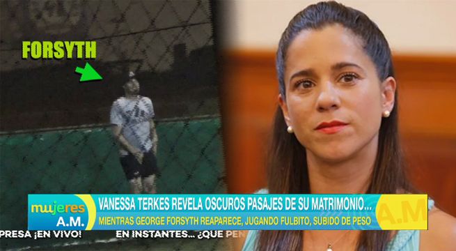 Mientras Vanessa Terkes lo denuncia, George Forsyth reaparece jugando fulbito