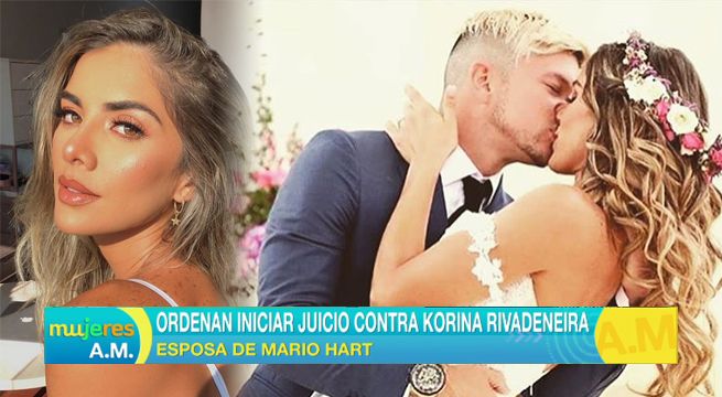 Ordenan iniciar juicio contra Korina Rivadeneira por su boda con Mario Hart