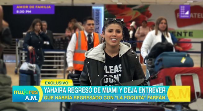 Yahaira Plasencia regresó de Miami y deja entrever reconciliación con Jefferson Farfán