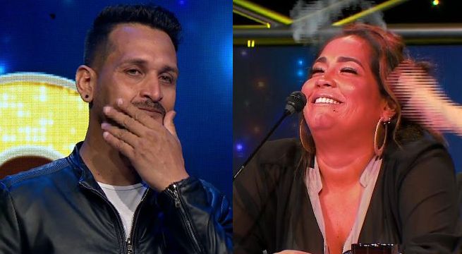 Katia Palma hizo clic con imitador de Alejandro Fernández y le dio tremendo beso