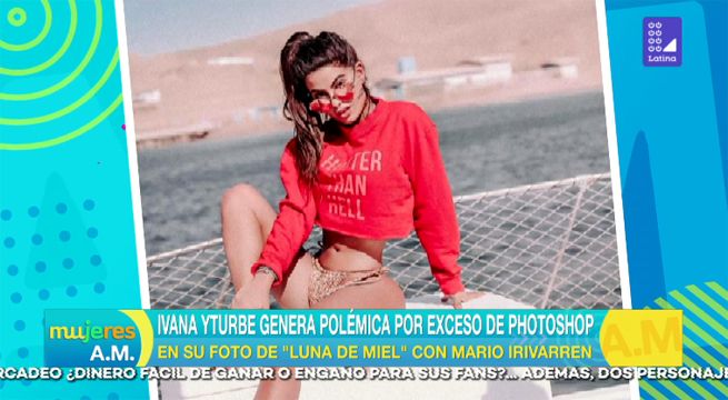 Ivana Yturbe genera polémica por exceso de Photoshop