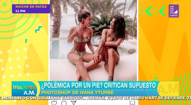 ¿Polémica por un pie?: Critican supuesto Photoshop de Ivana Yturbe