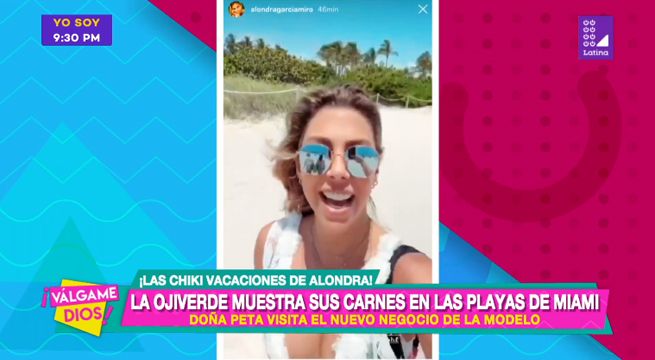 Alondra García Miró se divierte de lo lindo en las playas de Miami