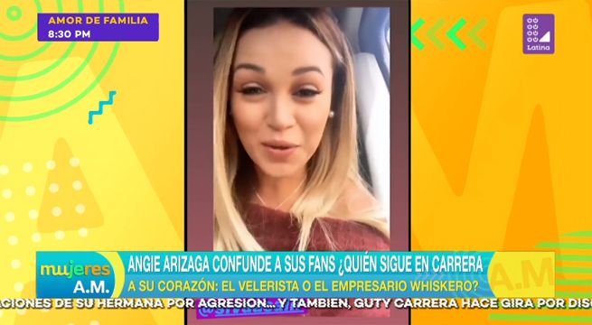 Angie Arizaga confunde a sus fans y dice no tener suerte en el amor