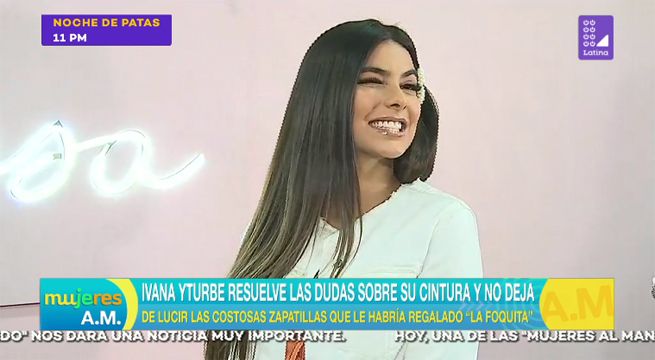 Ivana Yturbe no deja de lucir las zapatillas que le regaló Jefferson Farfán