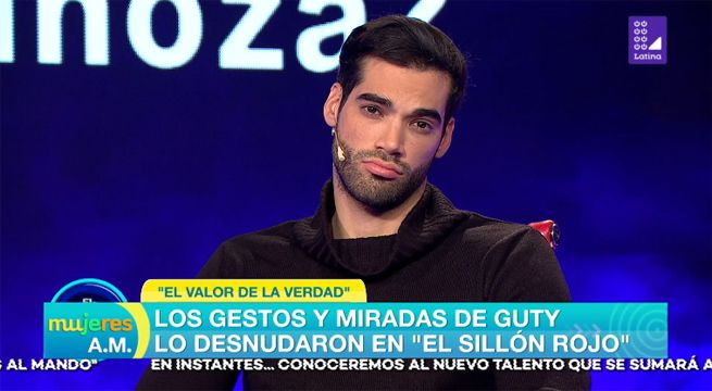 Los gestos y miradas que desnudaron a Guty Carrera en el sillón rojo