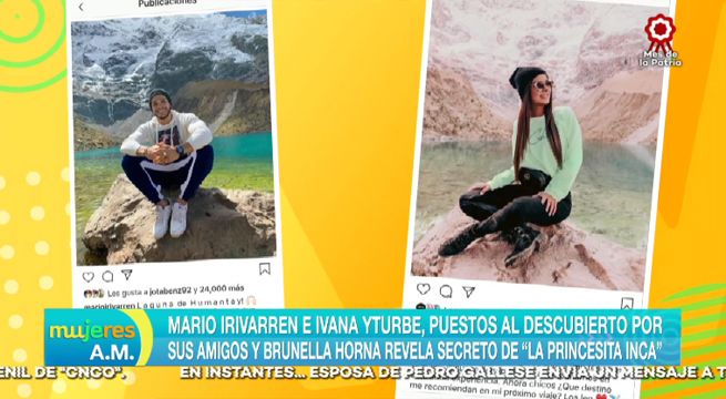 Mario Irivarren e Ivana Yturbe son puestos al descubierto por sus amigos