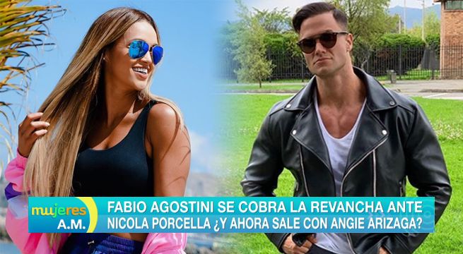 ¿Angie Arizaga en saliditas con Fabio Agostini?