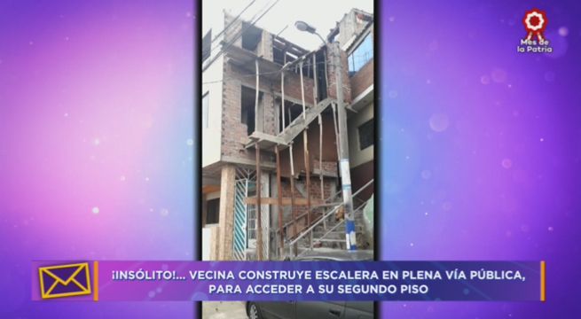 Tengo Algo Que Decirte: Vecina construye escalera en plena vía pública