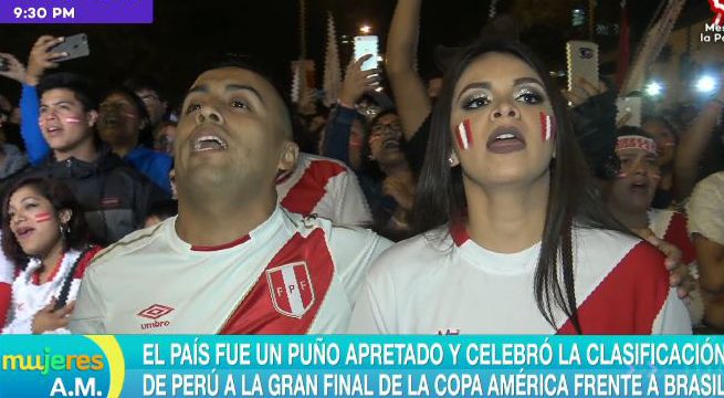 Hinchas celebraron con todo la clasificación de Perú a la final de la Copa América