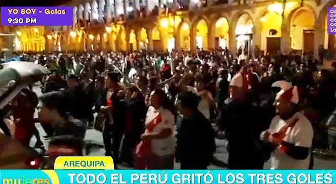 En provincias miles de hinchas celebraron en las calles el pase de Perú a la final