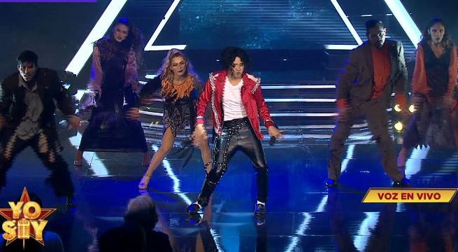 Imitador de Michael Jackson cantó 