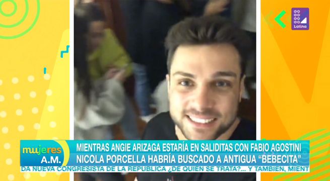 Nicola Porcella no pierde el tiempo y busca a antigua ‘bebecita’