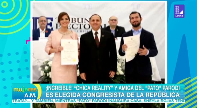 ¡Increíble!: Chica reality es elegida congresista de la República