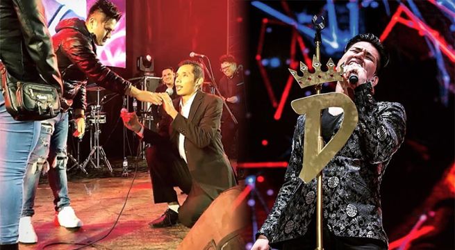 Hombre interrumpe concierto de Deyvis Orosco para pedirle matrimonio a su novia [VIDEO]