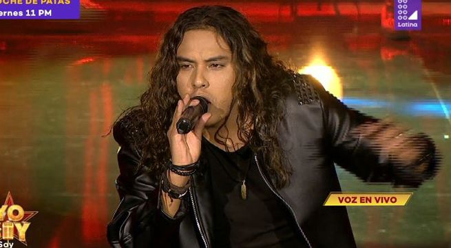 Imitador de Fher de Maná puso su máximo esfuerzo al cantar 