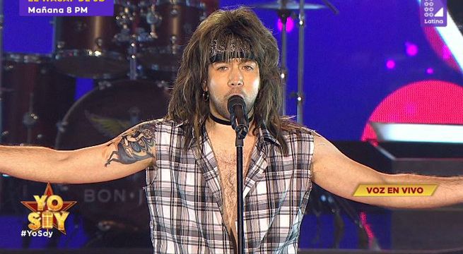Imitador de Jon Bon Jovi cantó 