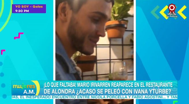 Mario Irivarren reaparece en el restaurante de Alondra García Miró
