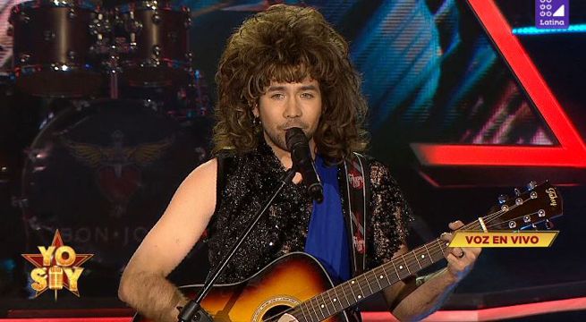 Imitador de Jon Bon Jovi cantó 
