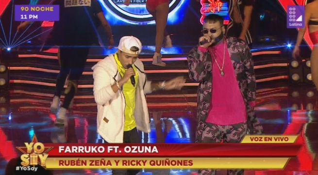 Los imitadores de Farruko y Ozuna armaron la fiesta en el escenario
