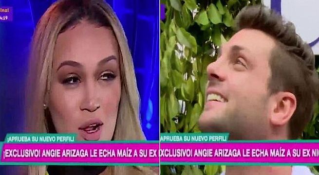Angie Arizaga alaba la nueva nariz de Nicola Porcella pero Gigi Mitre lo destruye