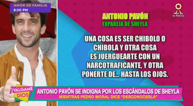 Antonio Pavón indignado por los escándalos de Sheyla Rojas