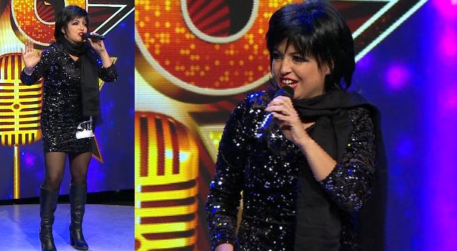 Imitadora de Liza Minnelli se apoderó del escenario al cantar 