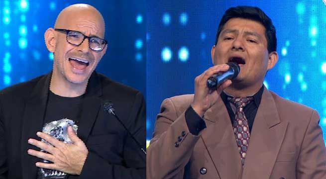 Imitador de Carlos Soraluz puso a cantar a Ricardo Morán una rica cumbia