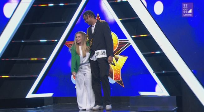 Johana San Miguel se animó a medirse con el imitador de El General