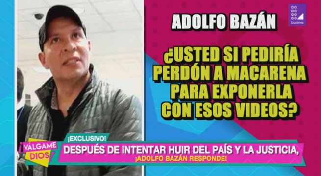 Adolfo Bazán rompe su silencio tras intentar huir del país