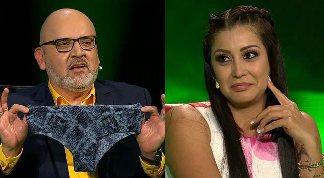 Karla Tarazona mostró al Perú el calzón de la Chabelita que apareció en su casa