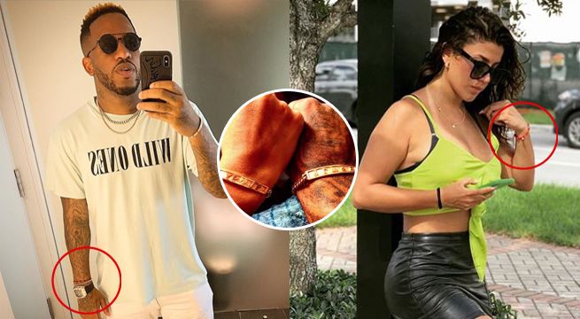 Jefferson Farfán y Yahaira Plasencia comparten la misma pulsera [VIDEO]